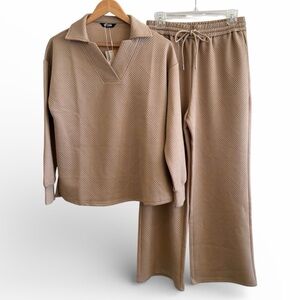 BTFBM Wide Leg Pants & Top Set NWT